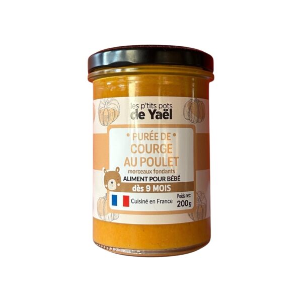 410-Purée de Courge au poulet Yael-9mois