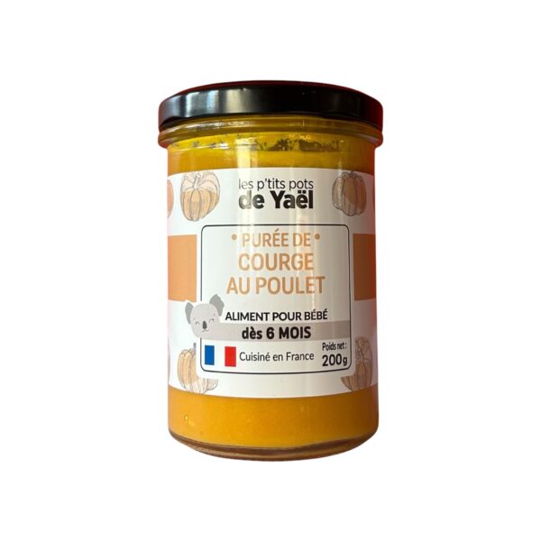 405-Purée de Courge au Poulet Yael-7mois